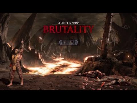 Mortal Kombat XL Scorpion vs Quan chi (this brutality is amazing)