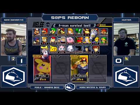 S@PS Reborn Melee Singles - Semi (Marth/Falcon) vs Hunter (Fox/DK) - Pools Winners