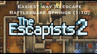 Easiest way to escape Rattlesnake Springs (1:10) - Escapists 2 Tutorial