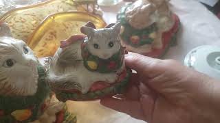 Some more recent finds Fitz and Floyd maybe Murano Christmas #collecting 