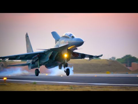Indian Air Force Sukhoi-30MKI | NIGHT AND DAY AIR EXERCISE Action | 4K RAW Footage
