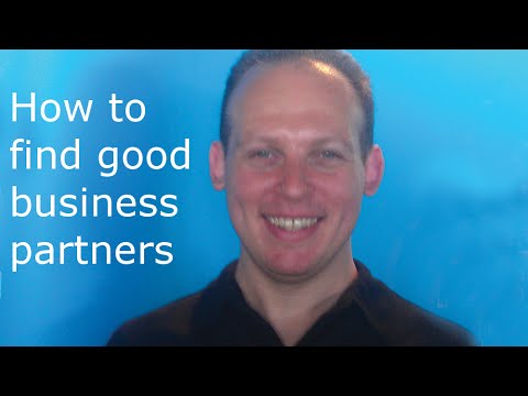 How To Find Business Partners And Start-up Co founders Video