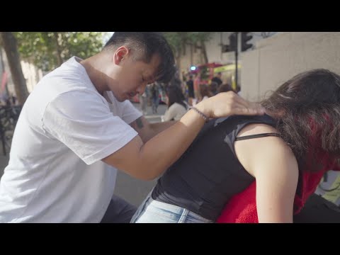 Zen Chair Massage for Tatiana P2  - Pay It Forward - #ASMR #MASSAGE #MASTER TAO CHI KAI