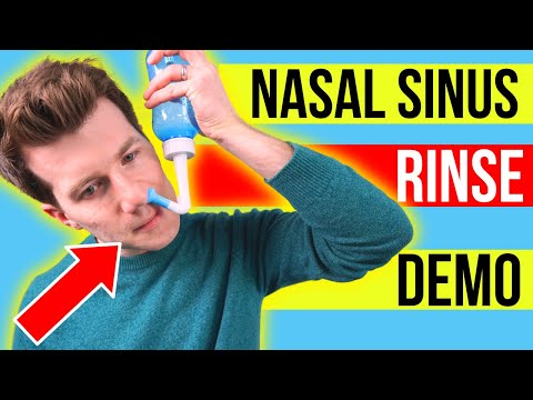 How to do a NASAL SINUS washout at home | Doctor demonstrates...