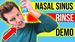How to do a NASAL SINUS washout at home | Doctor demonstrates...