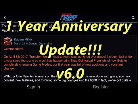 Anniversary Update Notes- 5 Star Bots | Master Difficulty | RoK - TRANSFORMERS: Forged to Fight