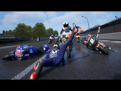 MotoGP 18 CRASHES 1
