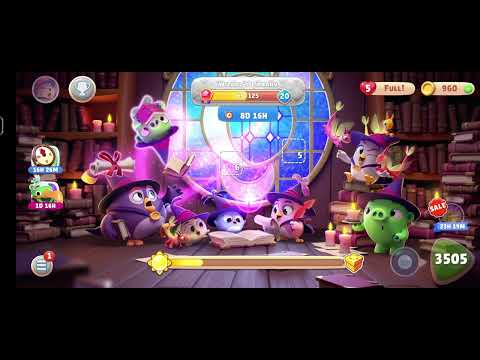 Angrybird Journey land 21  Wizard's Library Cross Level 3501 To 3520  V#923    #nocopyright