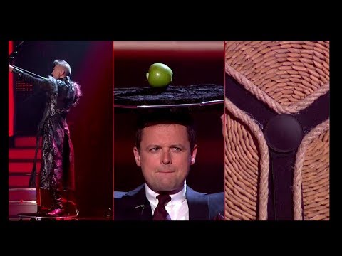 AMAZING TALENT - Magician Aaron Crow Shoots an apple off Dec's head - by the talent