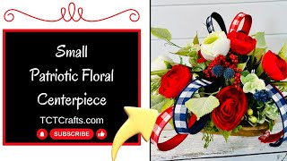 Stars, Stripes, and Blooms: DIY Patriotic Floral Arrangement in a Dough Bowl!