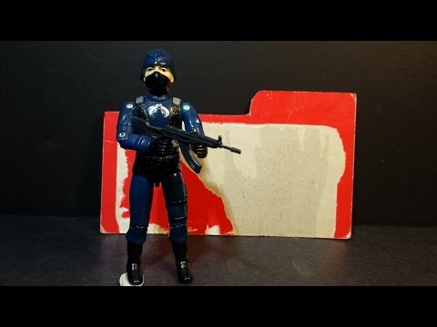 HCC788 Quick shot! 1982/1983 COBRA OFFICER - vintage G. I. Joe toy! HD