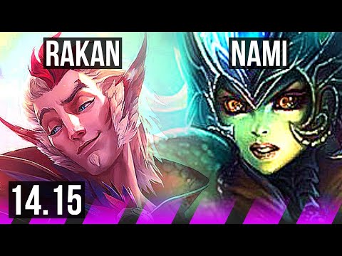 RAKAN & Miss Fortune vs NAMI & Jhin (SUP) | 1/0/9, 800+ games | EUNE Challenger | 14.15