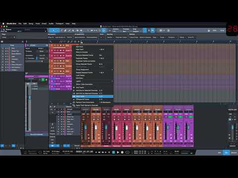Studio One Minute: How to show and hide Bus Groups