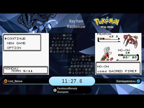 Pokemon Crystal Randomizer Key Item Rando Tournament - Lord_Bakura vs thomaspatrickwx