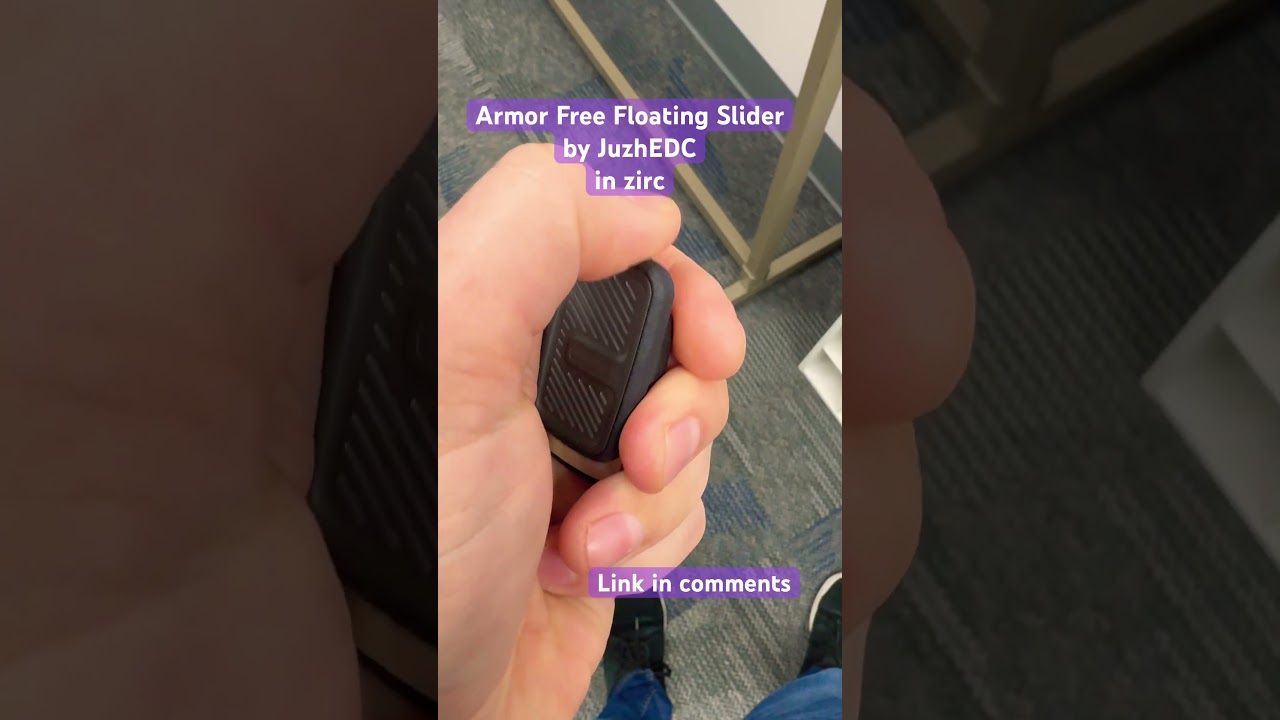 No soundtrack needed. The armor free floating fidget slider from juzhEDC #fidget #toys #sound