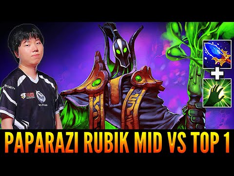👉 PAPARAZI With Amazing Rubick Gameplay On Mid Vs Top 1 MMR - Dota 2