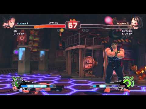 Ex Yume (Ibuki) vs. af0 (Guy, Ryu) SSF4 Endless