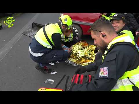 Hromadná nehoda v Horním Jiřetíně - rozsáhlé cvičení záchranářů