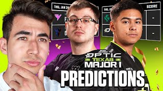 MY CDL MAJOR 1 BRACKET PREDICTIONS (BLACK OPS 7)