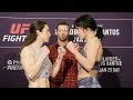 Sara McMann Vs Lina Länsberg Weigh In Face Off UFC Fight Night Blaydes Vs Dos Santos