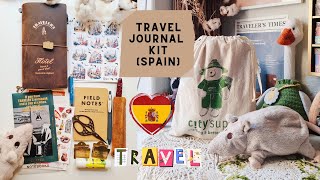 Travel journal kit, trip to Spain 2025 (Traveler's notebook).