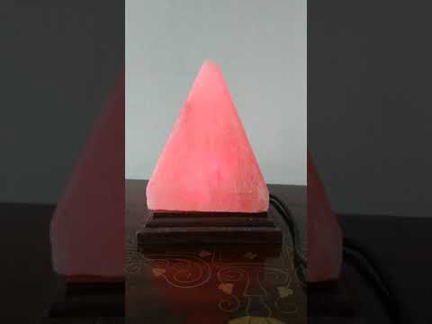 USB Pyramid Shaped Pink Himalayan Salt lamp for asthma patients and for home Decoration