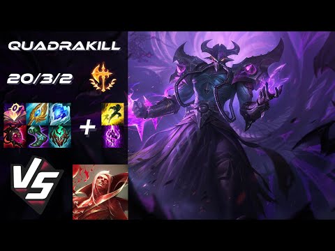 MID Kassadin vs Vladimir [QUADRAKILL] - NA Grandmaster Patch 14.5.1