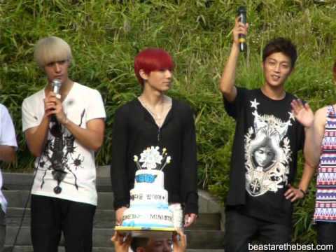 [Fancam] BEAST 120729 - Happy comeback BEAST (Inkigayo Mini Fanmeeting)