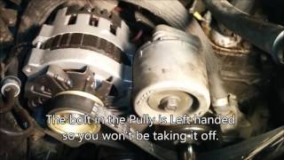 How to change 84 - 90 - 94 Chevy Astro van, GMC Safari Alternator replacement fix
