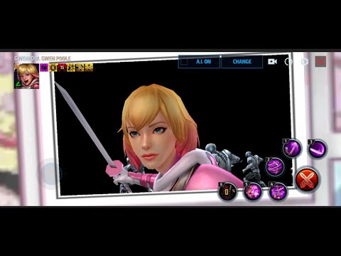 Gwenpool in Gwen Poole suit skills preview | Marvel Future Fight
