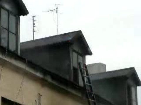 Pożar na Nowym Rynku w Łowiczu