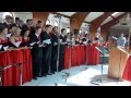 Сербский хор исполняет гимн России 