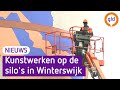 Kunstwerken op de silo's in Winterswijk