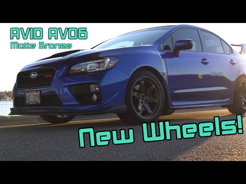 New Wheels! // Avid AV06 18x9.5 matte Bronze // 2017 WRX