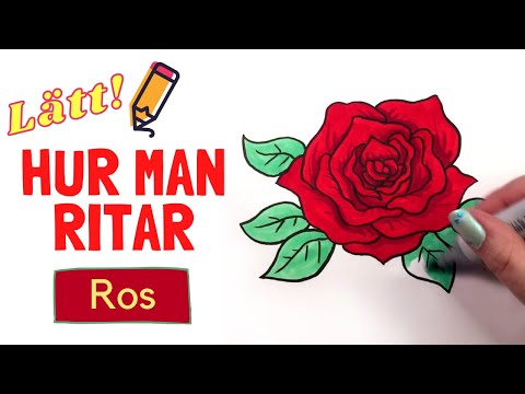 , title : 'Hur man ritar en vacker stor ros – Lätt lär dig teckna-video med svenska röstinstruktioner!'