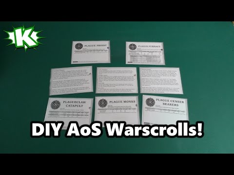 DIY AoS Warscroll Cards