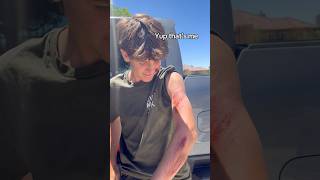 It was going great until it wasn’t😅 he took it like a champ💪🏼 #shorts #bikefail #mtb #bikelife