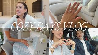 a few cozy days at home + getting my engagement ring back!! 💍 VLOG