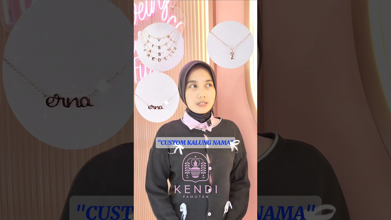 CUSTOM KALUNG NAMA? BISA BANGETT!! #custom #liontinkalung #tokoemas #kendipamotan