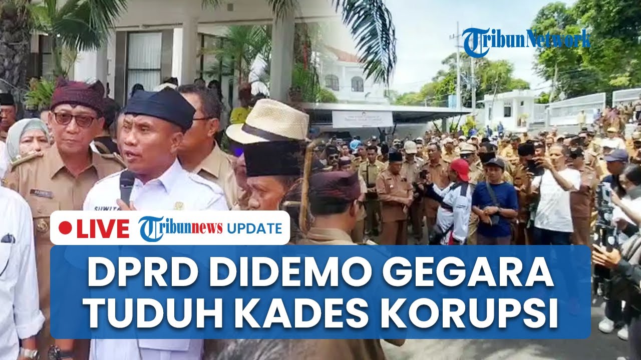 LIVE: Protes Besar, Ratusan Massa Serbu Gedung DPRD Banyuwangi Buntut Tuding 80% Kades Korupsi