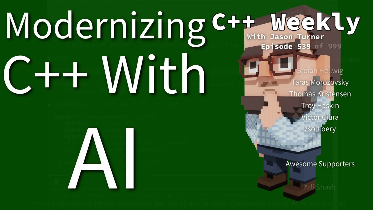 C++ Weekly - Ep 539 - Modernizing C++ with AI