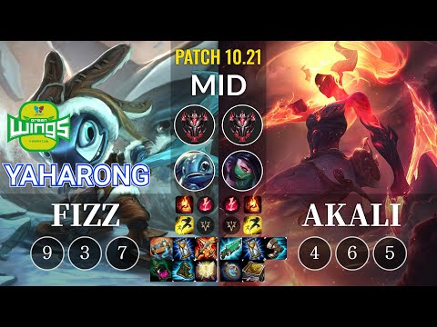 JAG Yaharong Fizz vs Akali Mid - KR Patch 10.21