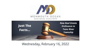 MORR Panel with Toms River Township and New Ordinance in Effect as of July 1, 2022