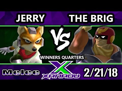 S@X 242 Melee - Jerry (Fox) Vs. The Brig (Captain Falcon) - SSBM Winners Quarters - Smash Melee