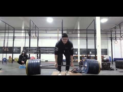 DEADLIFT 290kg x 2 @ 81kg TWO WEEKS OUT.