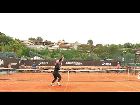 Serena Williams Overhead Smash Volley Slow Motion / セレナのスマッシュ（スロー）