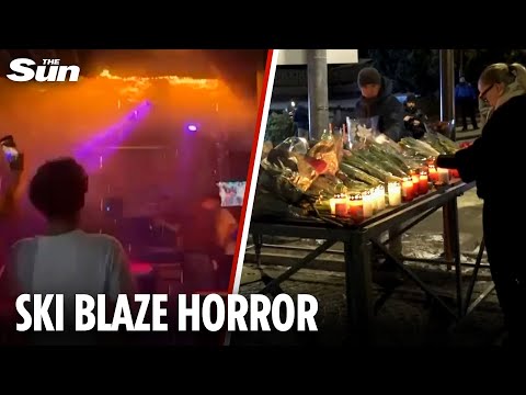 Moment horror ‘flashover’ fire erupts at Swiss ski resort bar killing at least 47 including teens