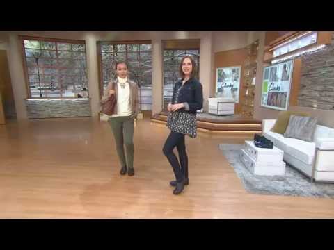 Clarks Tumbled Leather Slip-on Shoes - In.Motion Moc with Carolyn Gracie