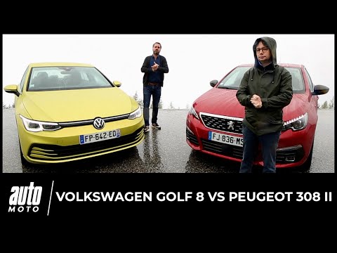 Volkswagen Golf vs Peugeot 308 : premier match en vidéo