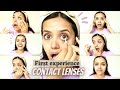 I Tried Contact Lens For The First Time How To Wear Lenses Anshika Soni